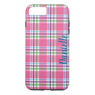 Funda Para iPhone 8 Plus/7 Plus Nombre rosado, verde, azul, púrpura del modelo de