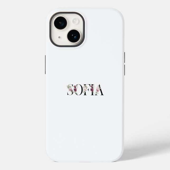 Funda De Case-Mate Para iPhone Nombre Sofía. (Reverso )