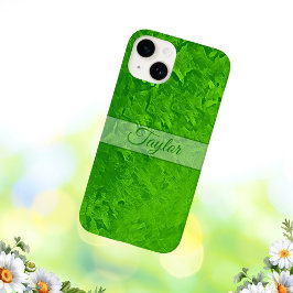 Funda Para iPhone 14 De Case-Mate Nombre verde brillante personalizado