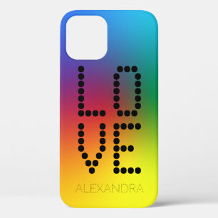 Funda Para iPhone 12 Nombre y amor personalizados Fuente de moda, arcoi