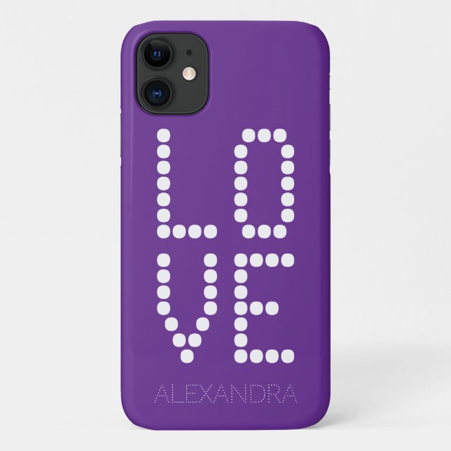 Funda De Case-Mate Para iPhone Nombre y Amor Personalizados Fuente Inteligente En (Reverso)