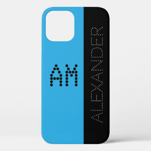 Funda Para iPhone 12 Nombre y Moda de monograma personalizados Fuente d