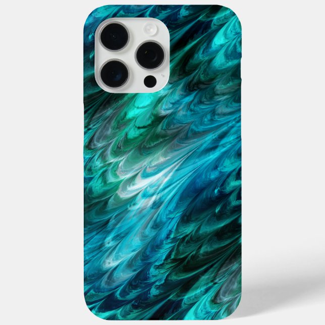 Funda De Case-Mate Para iPhone nonpareil kelpie verde azulado: (Reverso )
