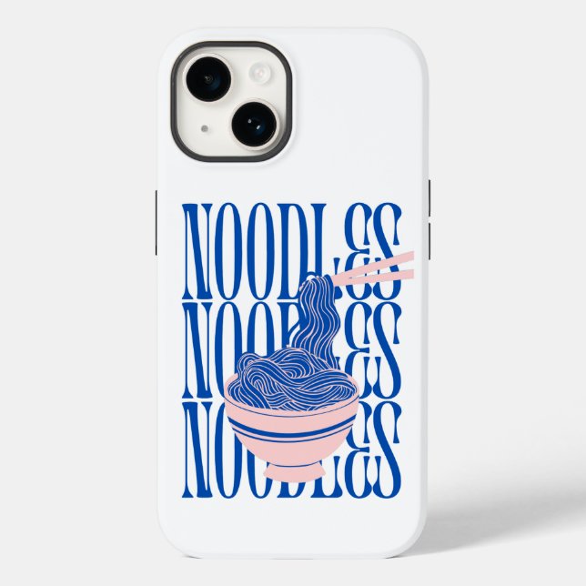 Funda De Case-Mate Para iPhone Noodles arte creativo (Reverso )
