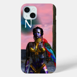 FUNDA PARA iPhone 15 MINI NORA CYBER WARRIOR MONOGRAM