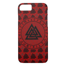Funda Para iPhone 8/7 Nordic Valknut, caso del iPhone del símbolo de