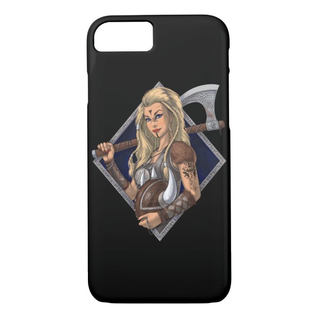 Funda De Case-Mate Para iPhone Norse Viking Warrier (Reverso)