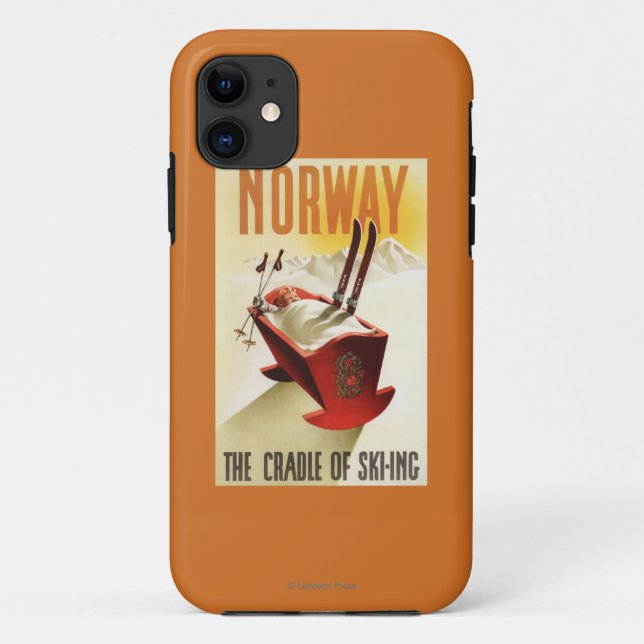 Funda De Case-Mate Para iPhone Noruega - La cuna del esquí (Reverso)