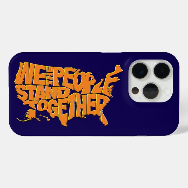 Funda De Case-Mate Para iPhone Nosotros, el pueblo, unidos (Reverso Horizontal)