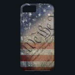 Funda Para iPhone 8/7 Nosotros la bandera americana del vintage de la<br><div class="desc">¡Muestre su libertad con orgullo!</div>