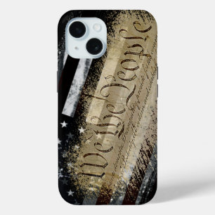 Funda Para iPhone 15 Nosotros, la Bandera Industrial Estadounidense del