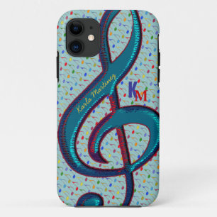 Funda Para iPhone 11 nota musical de clave de nombre