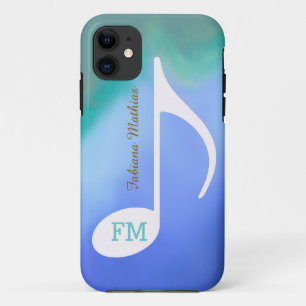 Funda Para iPhone 11 nota musical de colores pastel personalizada