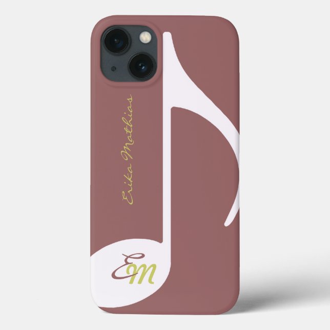 Funda De Case-Mate Para iPhone nota musical femenina (Reverso)