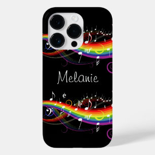 Funda Para iPhone 14 Pro De Case-Mate Notas blancas personalizadas de la música del arco