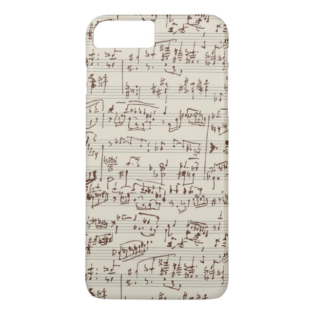 Funda De Case-Mate Para iPhone Notas de la música (Reverso)