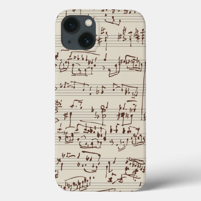 Funda De Case-Mate Para iPhone Notas de música (Reverso)