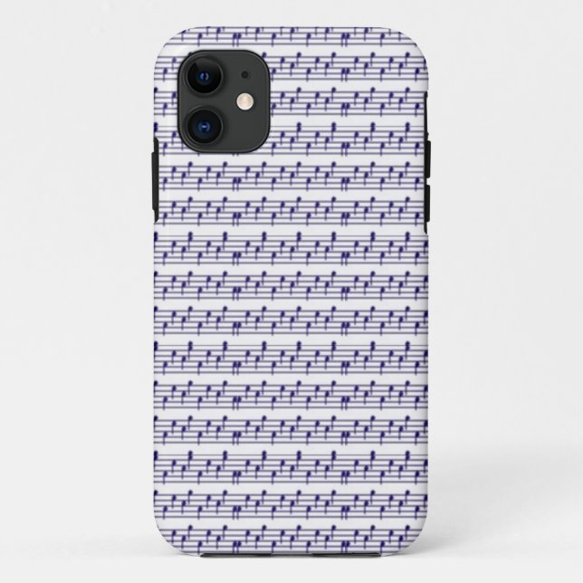 Funda De Case-Mate Para iPhone notas de música (Reverso)