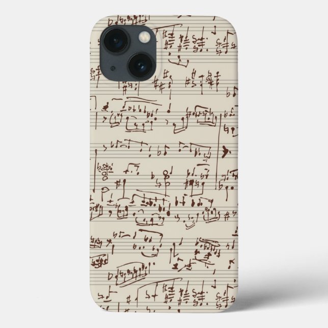 Funda De Case-Mate Para iPhone Notas de música (Reverso)