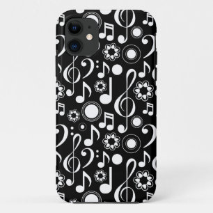title_seo2 Notas de música y Clefs - Blanco sobre negro