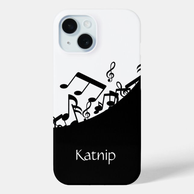 Funda De Case-Mate Para iPhone Notas musicales (Reverso )