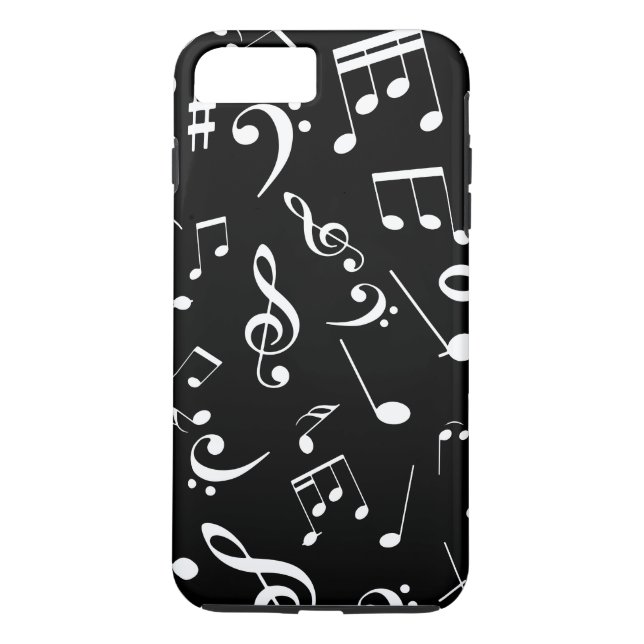 Funda De Case-Mate Para iPhone Notas musicales 2 (Reverso)