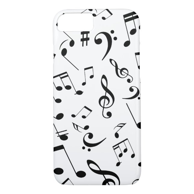 Funda De Case-Mate Para iPhone Notas musicales 3 (Reverso)