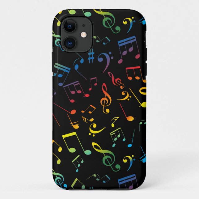 Funda De Case-Mate Para iPhone Notas musicales 5 (Reverso)
