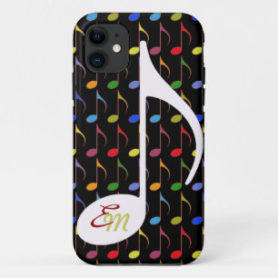 Funda Para iPhone 11 notas musicales coloridas de personalizado