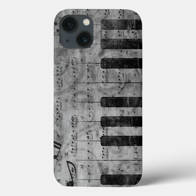 Funda De Case-Mate Para iPhone notas musicales de piano de efecto antiguo de Guay (Reverso)