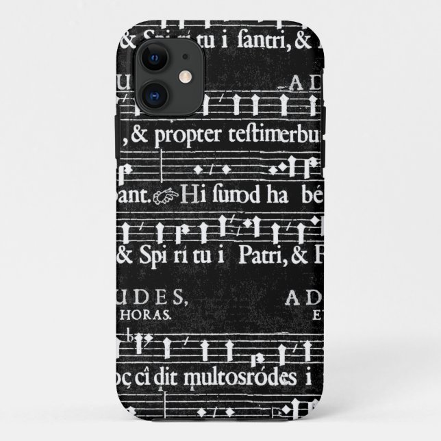 Funda De Case-Mate Para iPhone notas musicales gruesas (Reverso)