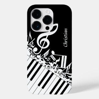 Funda Para iPhone 14 Pro De Case-Mate Notas musicales improvisadas y claves de piano per