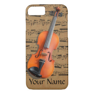 Funda Para iPhone 8/7 Notas musicales personalizadas violín