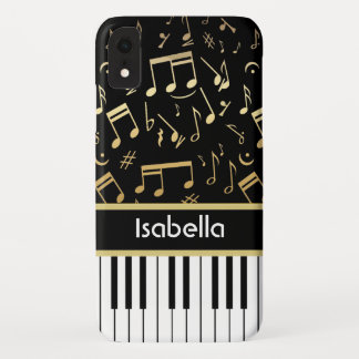 title_seo2 Notas musicales y claves de piano negro y oro