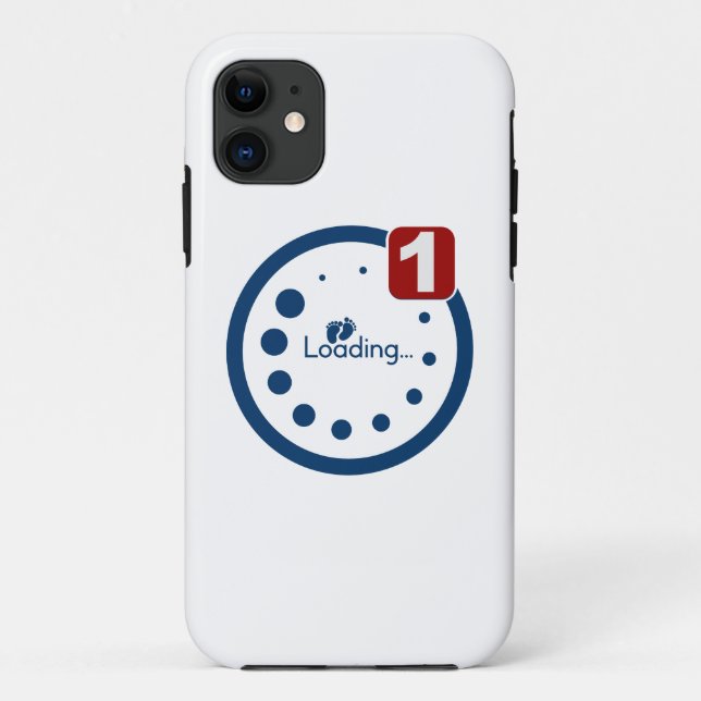 Funda De Case-Mate Para iPhone Notificación de carga de bebé más (Reverso)