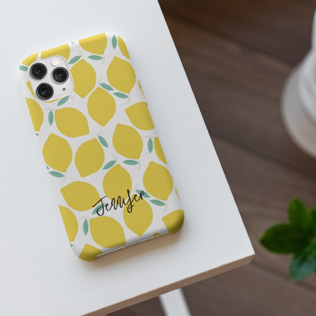 Funda De Case-Mate Para iPhone Novedad de verano con patrones limoneros personali (Subido por el creador)