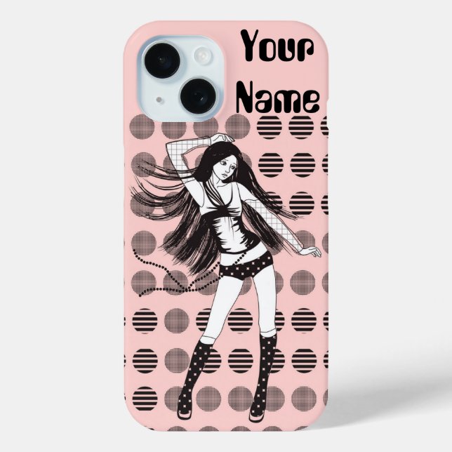 Funda De Case-Mate Para iPhone novia bailarina rosa (Reverso )