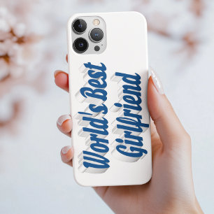 Funda Para iPhone 13 Novia con tipografía azul marino