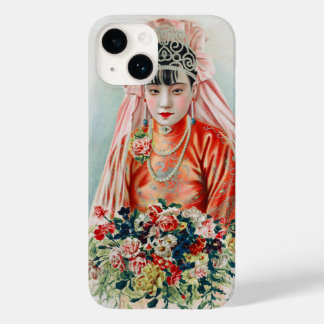Funda Para iPhone 14 De Case-Mate Novia en rojo a Boda chino en Shanghai