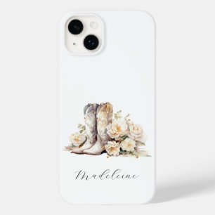 Funda Para iPhone 14 Plus De Case-Mate Novia floral romántica boots Peonies