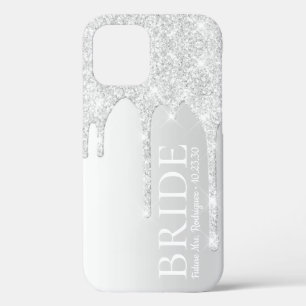Funda Para iPhone 12 Pro Novia Futuro Sra Plata Brillo Goteo