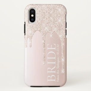 Funda Para iPhone XS Novia Futuro Sra Rubor Rosa Brillante