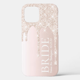 Funda Para iPhone 12 Pro Novia Futuro Sra Rubor Rosa Brillo Goteo