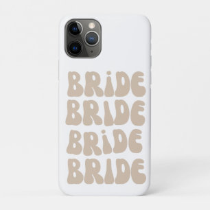 Funda Para iPhone 11 Pro Novia Retro Moderna Fiesta de Despedida Vintage