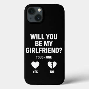 Funda Para iPhone 13 Novio le pregunta ¿Serás mi novia?