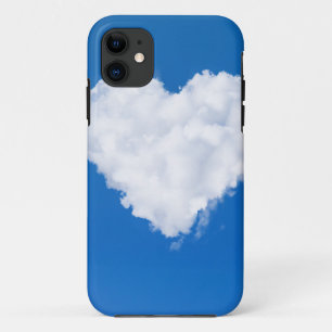 Funda Para iPhone 11 Nube con forma de corazón en cielo azul