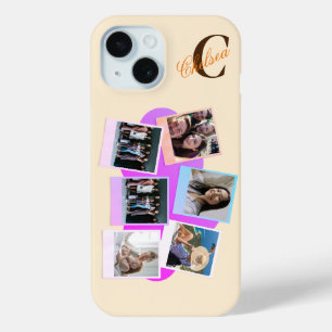 Funda Para iPhone 15 Nube de seis fotos personalizado con caso de Iphon