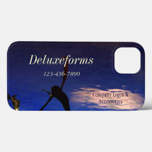 Funda Para iPhone 13 Nube de siluetas acuáticas