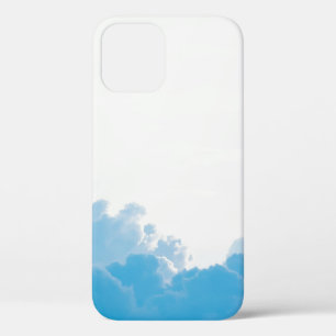 FUNDA PARA iPhone 12 NUBES AZULES BAJO CIELO BLANCO