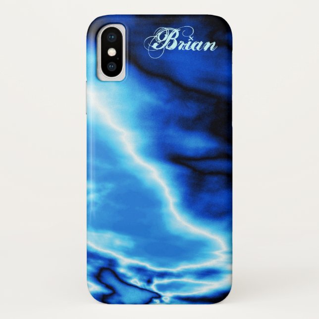 Funda De Case-Mate Para iPhone Nubes azules N Lightning (Reverso)
